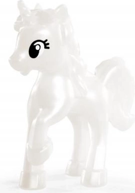 Adorable unicornio blanco nacarado