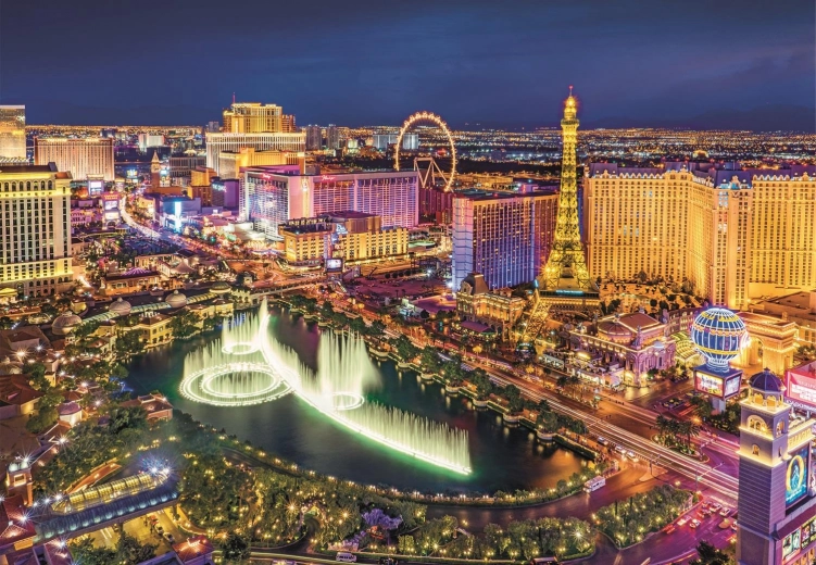 Impresionante detalle del Las Vegas nocturno