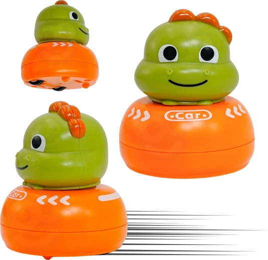 Dinosaurio–coche y tres en raya 2en1