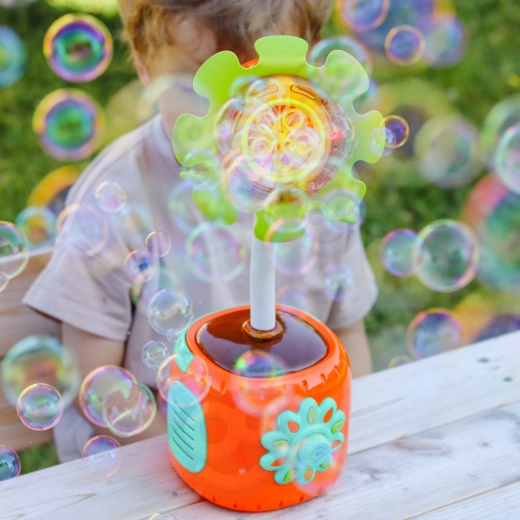 Espectáculo automático de burbujas con un solo toque