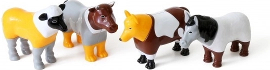 Cuatro animalitos de granja favoritos