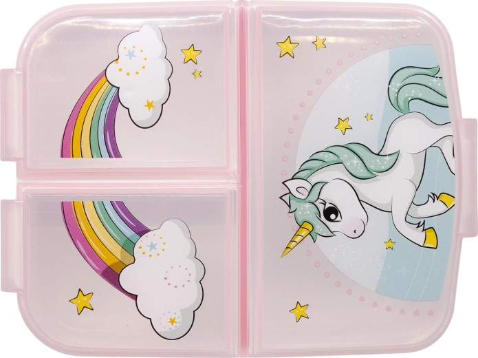 Tres compartimentos separados para una merienda variada