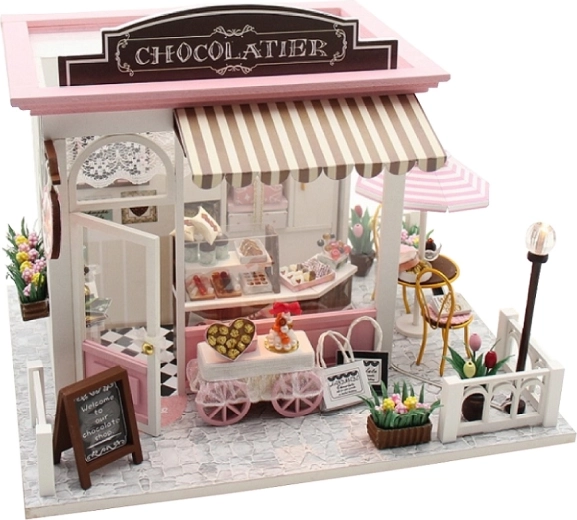 Diseño encantador de la chocolatería