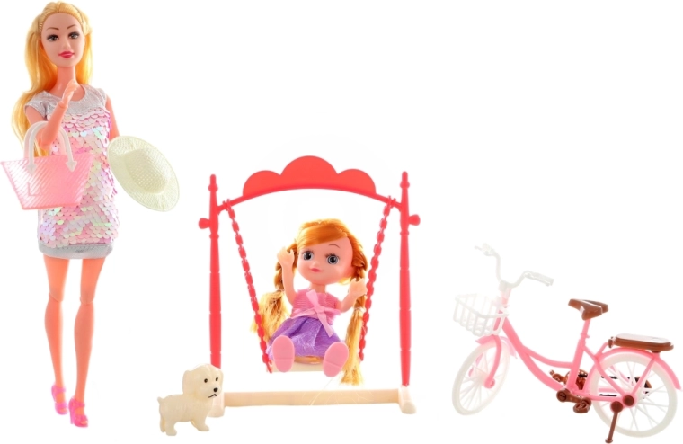 Columpio, perrito y accesorios