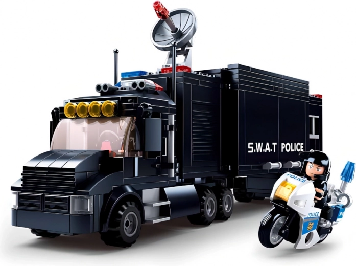 Helicóptero de acción y moto veloz