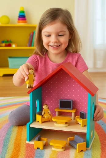 Perfecto para muñecas y casitas más pequeñas
