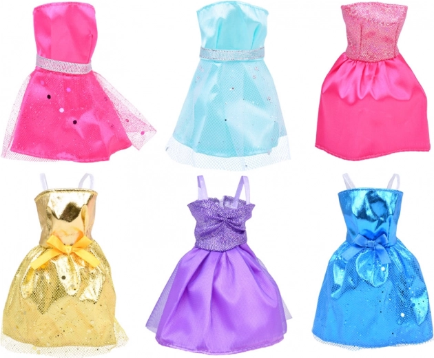 Vestidos coloridos para muñecas