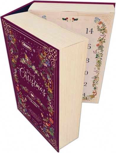Diseño de lujo tipo libro con 24 ventanillas