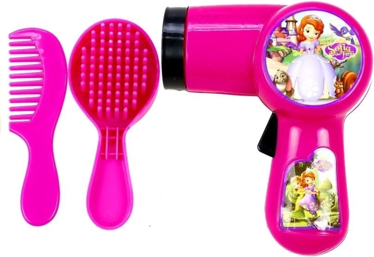 Juego de peluquería con secador, cepillo y peine