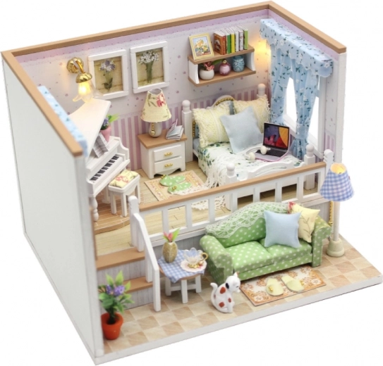 Interior realista con ricos detalles