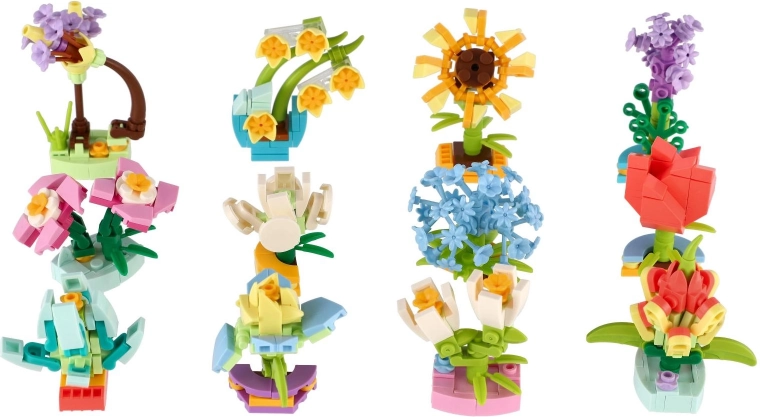 Surtido colorido de mini flores