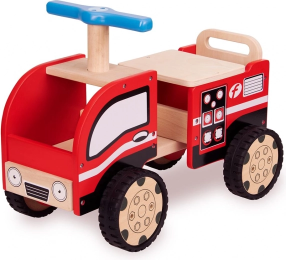 Diseño realista de camión de bomberos
