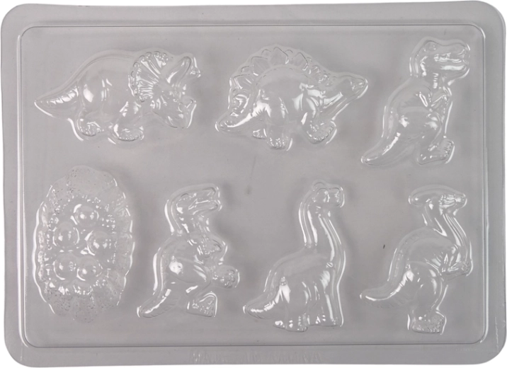 Moldes detallados de dinosaurios