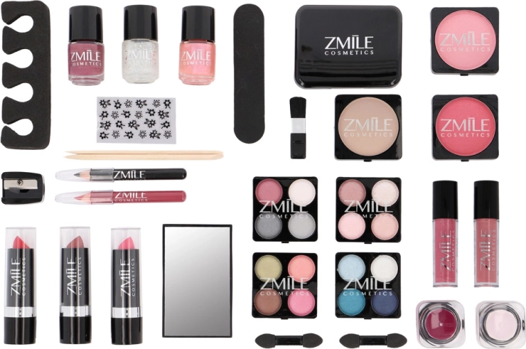 Equipamiento completo para maquillaje y manicura