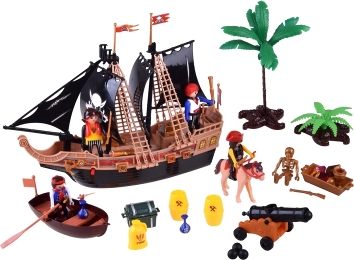 Barco con ruedas, luces y sonidos