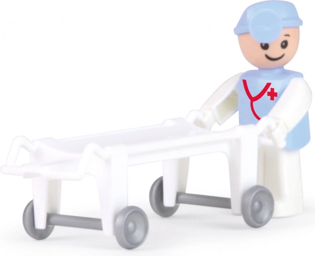 Incluye figura de rescatista y camilla