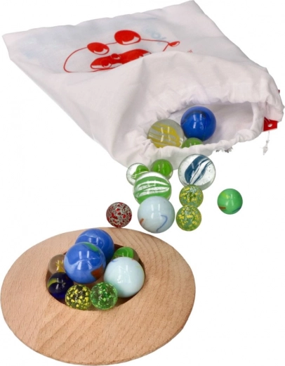 Canicas de vidrio de colores