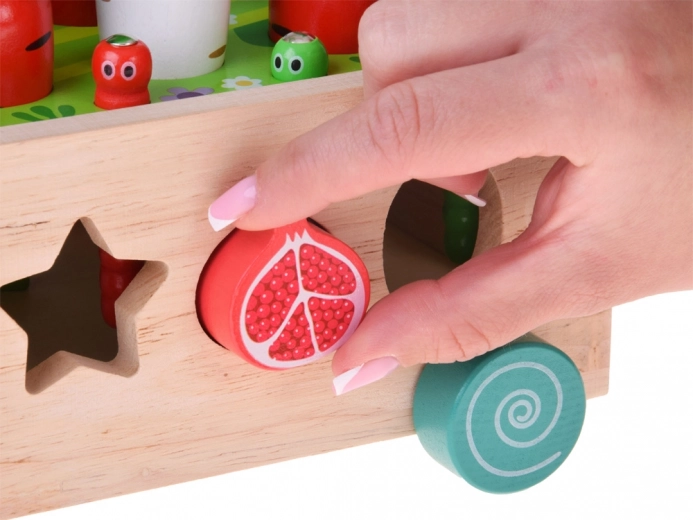 Clasificación de formas de frutas de colores