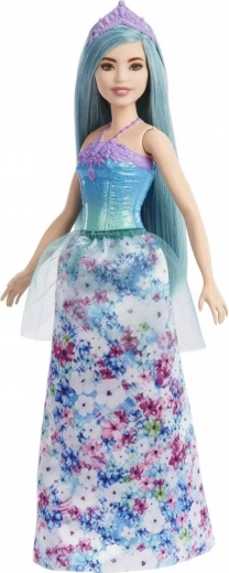 Falda larga con flores con capa de tul