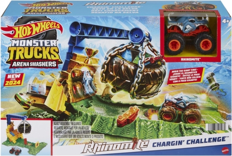 Rhinomite 1:64 y cochecitos “crush” en el paquete