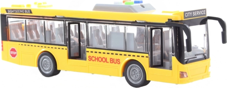 Detalles realistas del autobús escolar