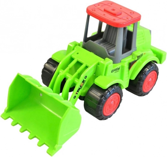 Construcción robusta con volquete funcional