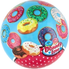 Diseño alegre con motivos de donuts