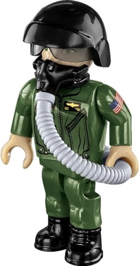 Figura de piloto con equipamiento