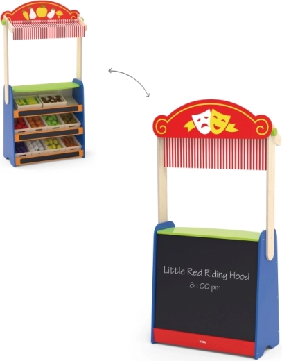Dos juegos en uno: teatro y tienda