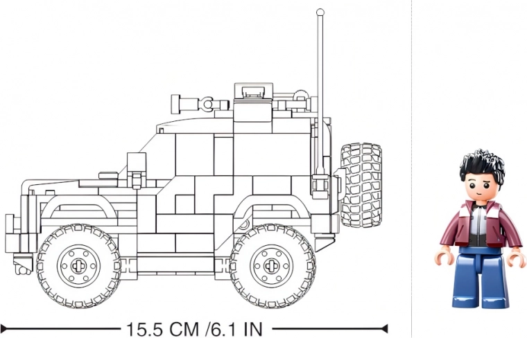 Dimensiones claras y figura incluida