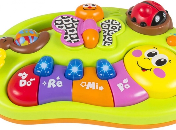 Teclas de colores con notas