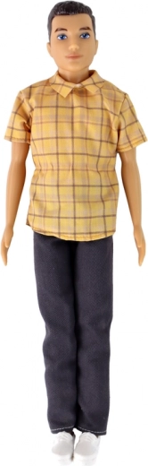 Conjunto con estilo en amarillo a cuadros