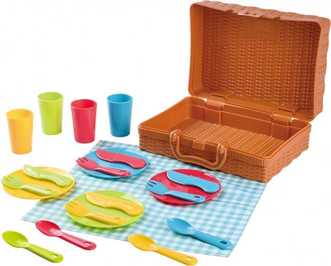 Todo para un picnic para cuatro