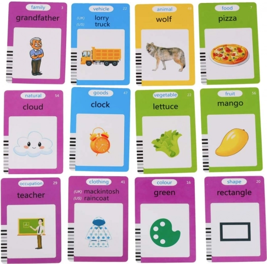 Conjunto completo de 112 tarjetas de doble cara