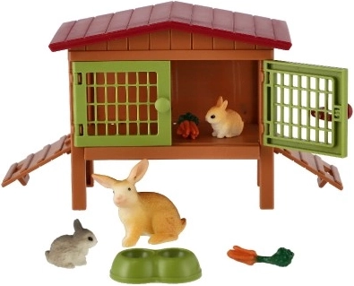 Conejera de plástico interactiva