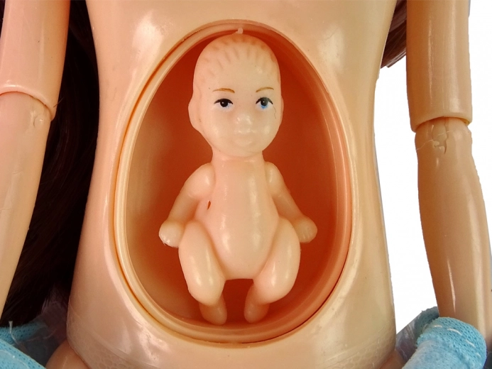 Barriga abatible con bebé