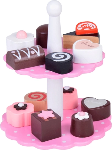 Variados dulces de madera