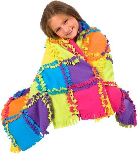 Patchwork colorido que abriga