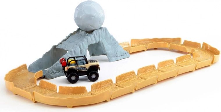 Pista de aventura con roca