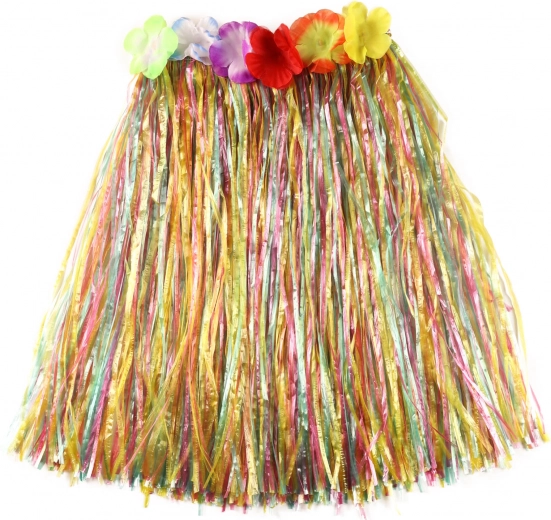 Diseño multicolor con flores en la cintura