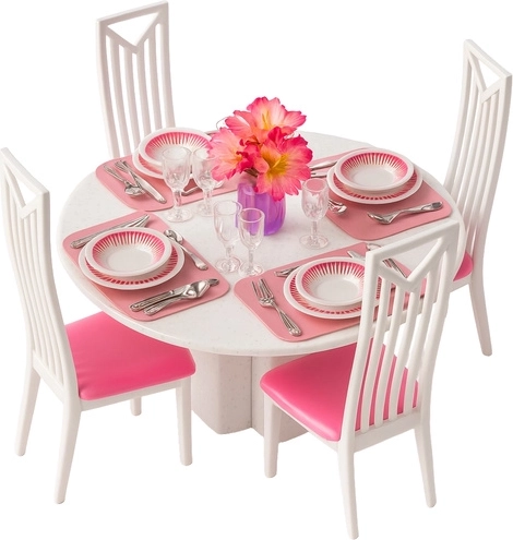 Comedor completo para 4 muñecas