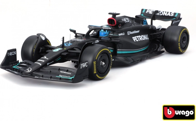 Aspecto auténtico del W14 a escala 1:24