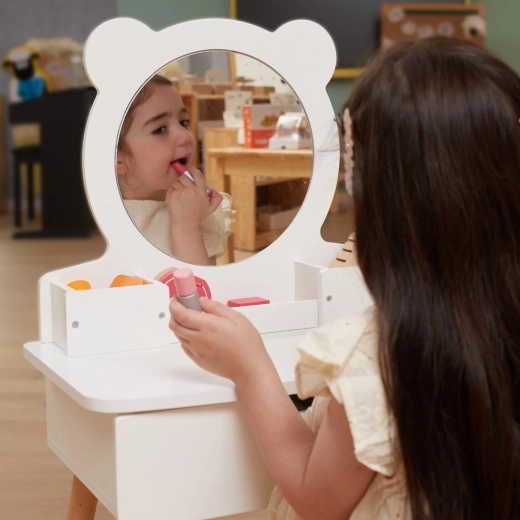 Espejo de juego con forma de oso