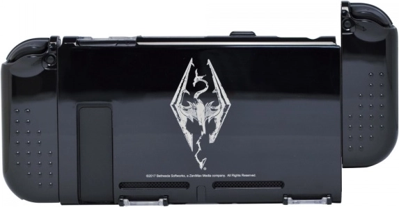 Diseño de Skyrim con efecto metálico