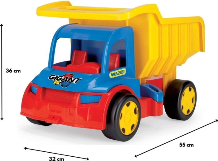 Gran tamaño y volquete funcional