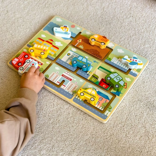 Aprender jugando: reconoce y asigna el vehículo correcto