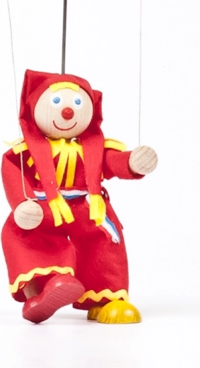 Marioneta tradicional hecha a mano