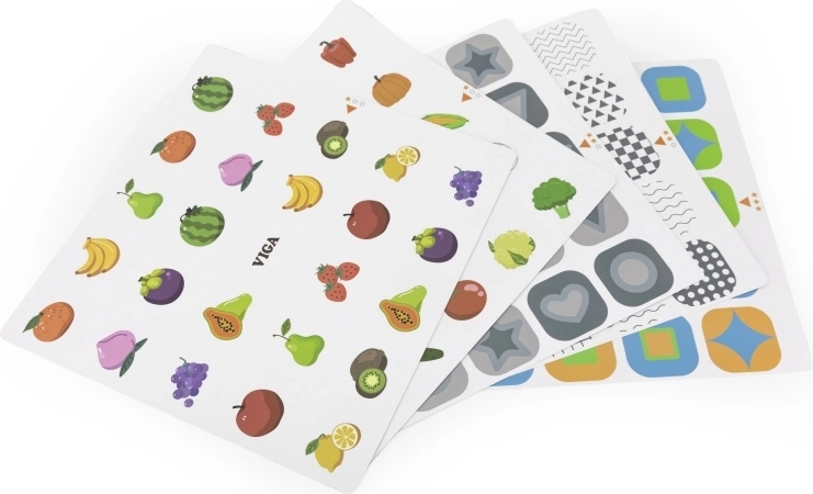 10 tarjetas educativas intercambiables