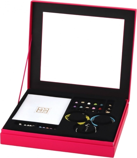 Elegante joyero rosa