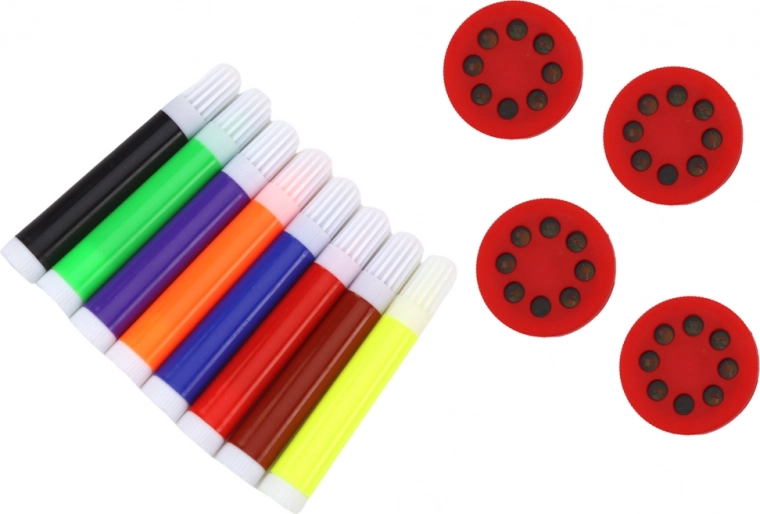 Rotuladores de colores incluidos en el paquete